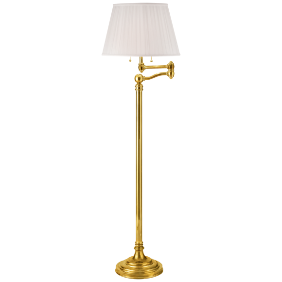 Adjustable arm shop floor lamp