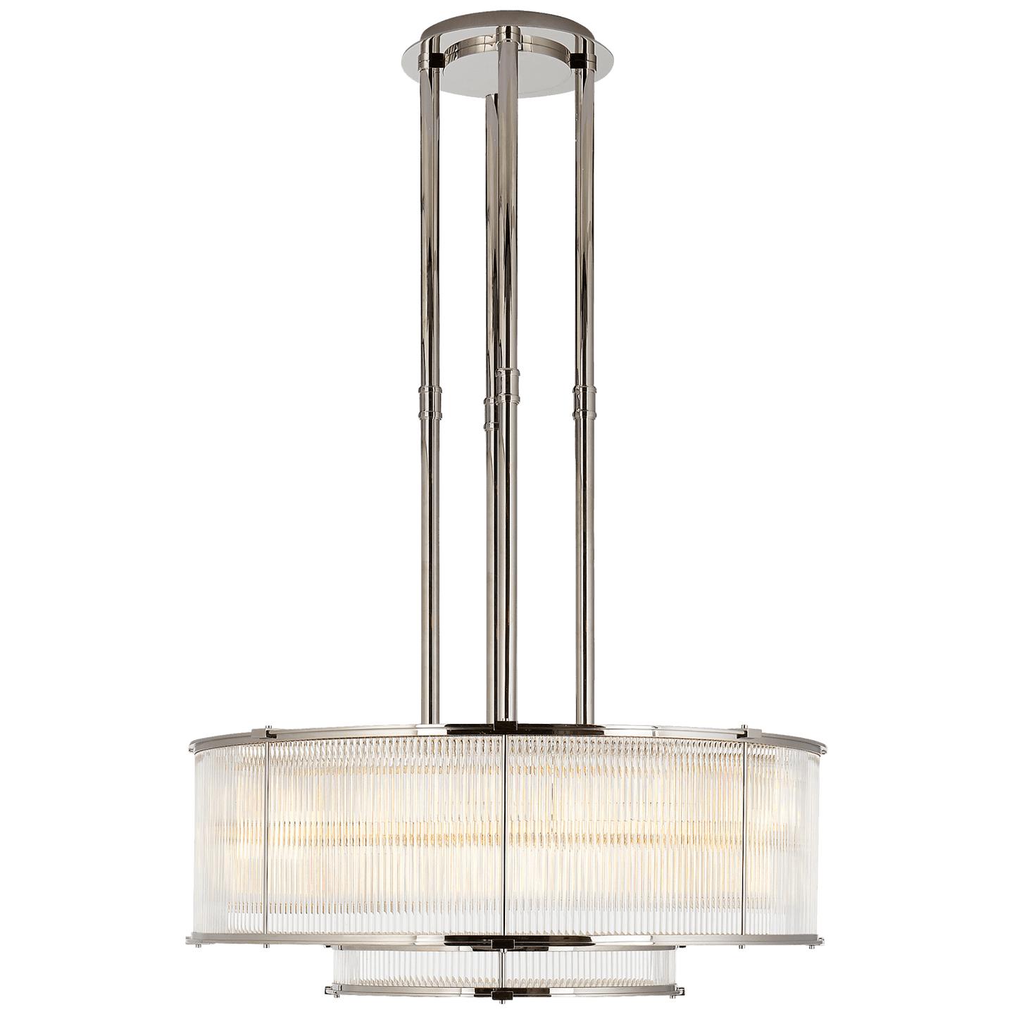 Allen Large Tiered Chandelier Polished Nickel RL 5086PN