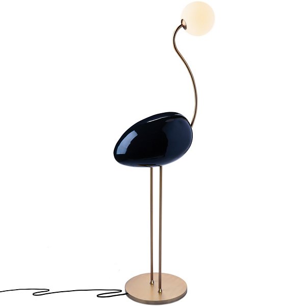 Blue and gold floor 2024 lamp