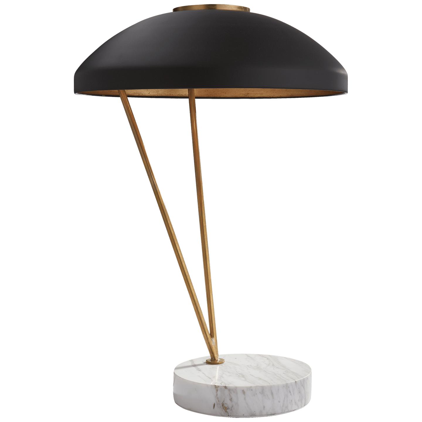 Black and sale brass desk lamp