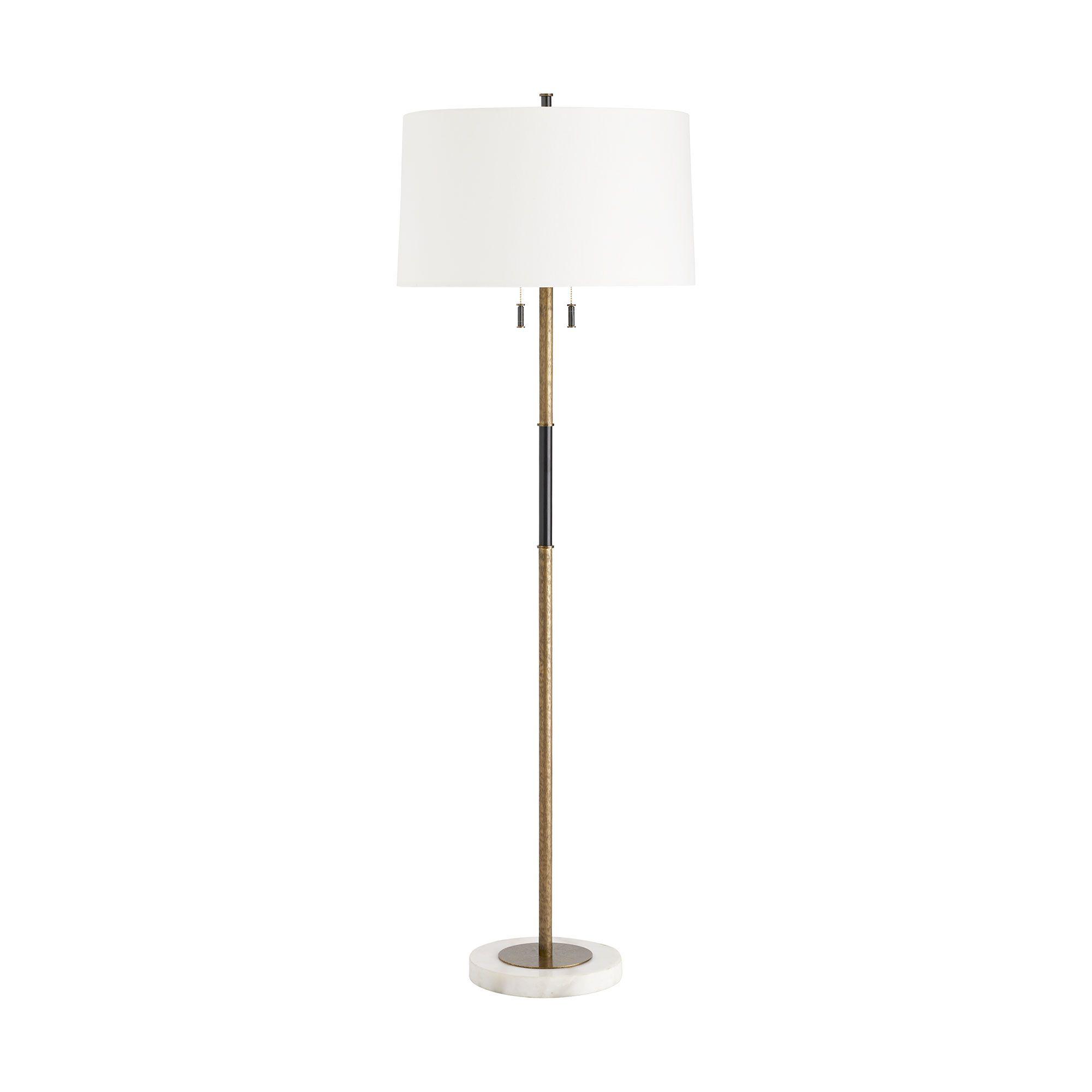 Gold brass floor store lamp