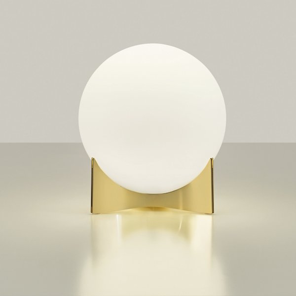 Gold sphere 2024 table lamp