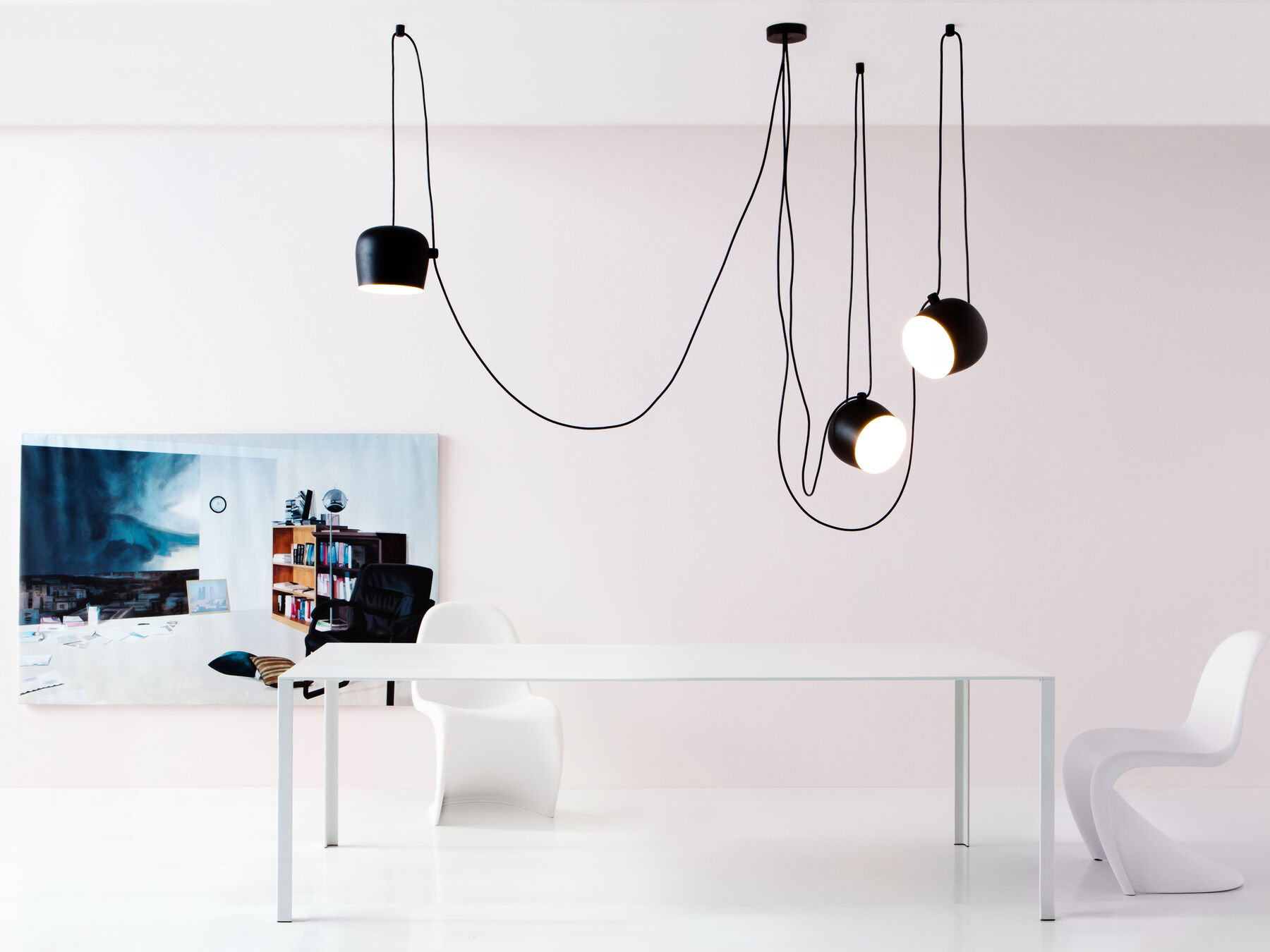 Подвес 3. Люстра Flos aim 3 Black by Ronan & Erwan Bouroullec. Подвесной светильник aim Suspension Light. F0090030 Flos. Подвесной светильник aim 5 by Flos.