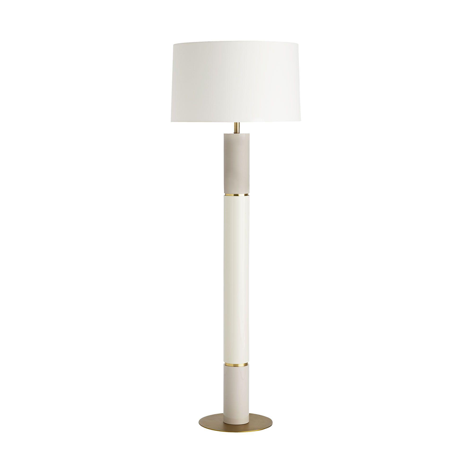 White and gold floor 2024 lamp