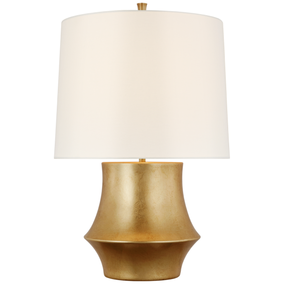 Small gold table store lamp