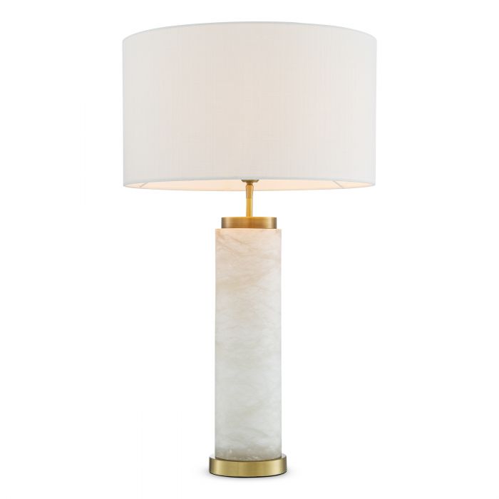 Gold marble table store lamp