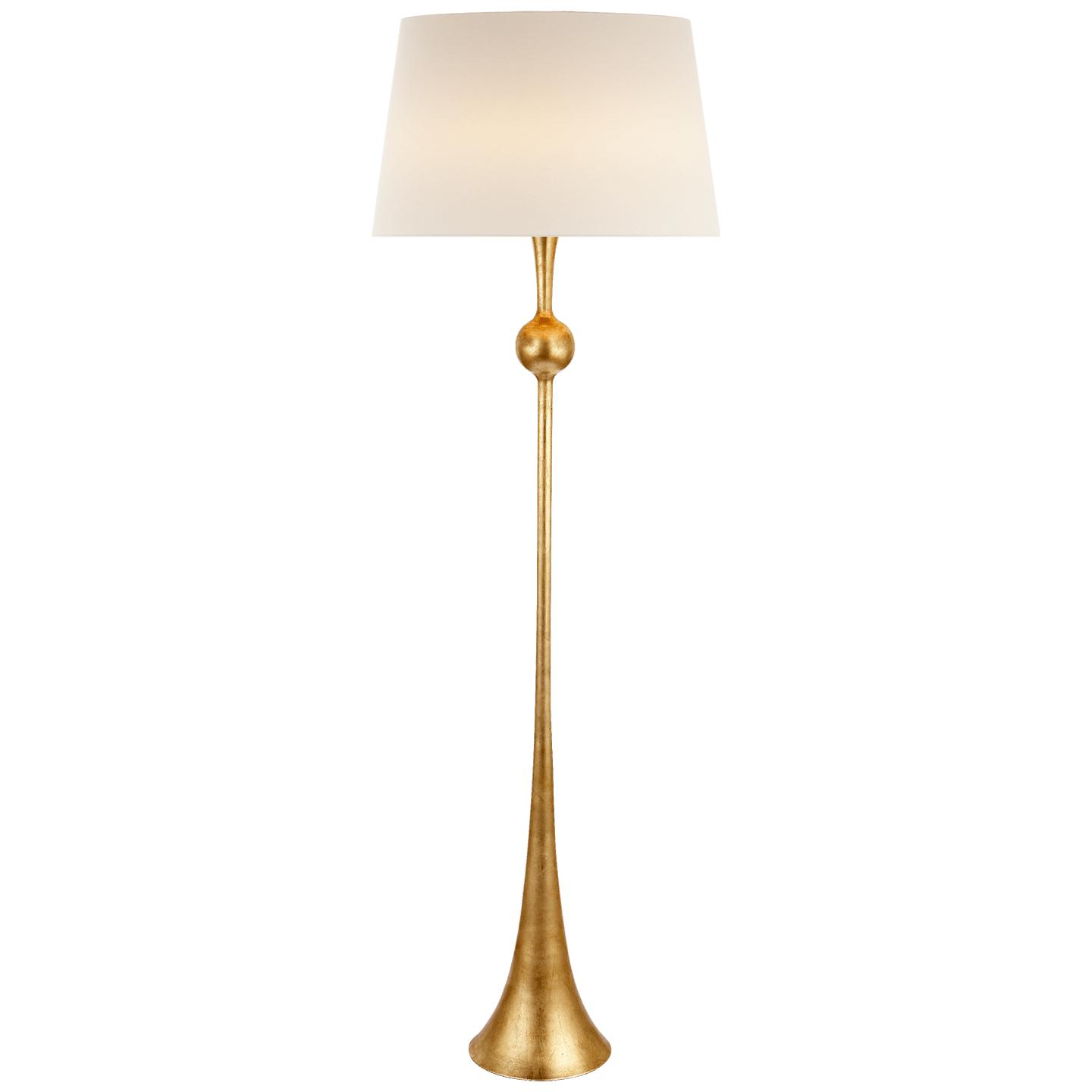 Antique gold floor store lamp