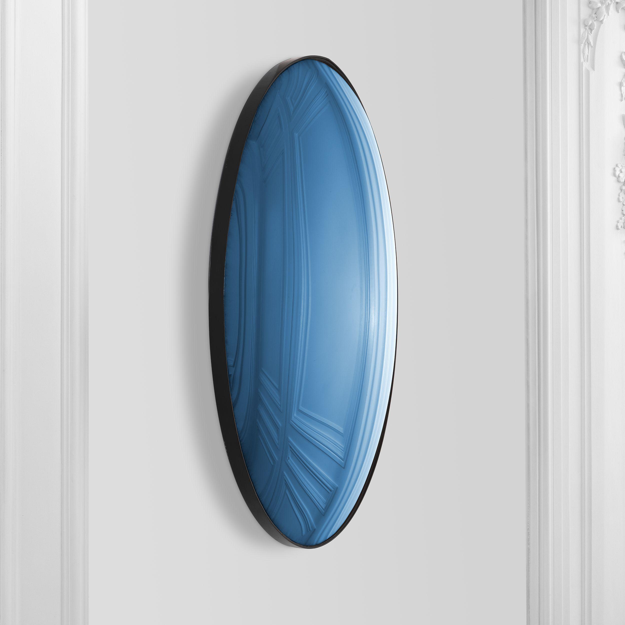 Blue wall deals mirror