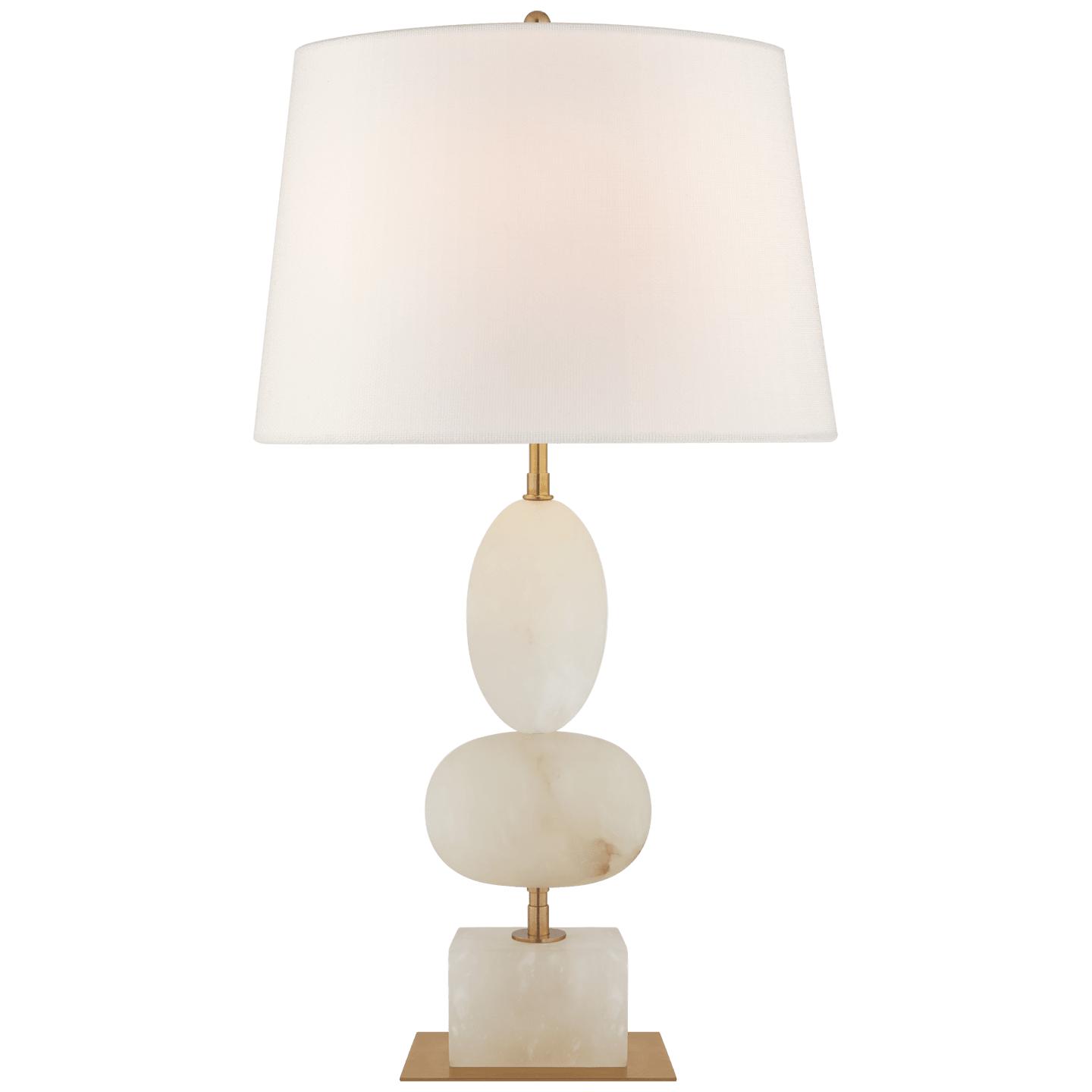 White marble table store lamp