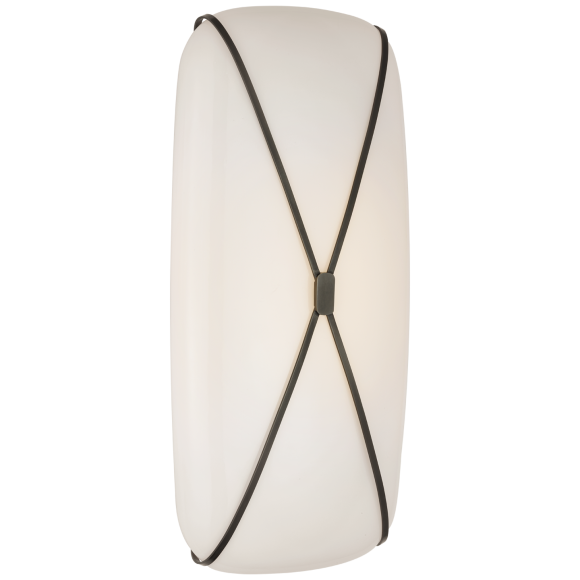 Line 24. Бра Melange Elongated Sconce артикул: KW 2013ab-alb производитель: Visual Comfort (circa Lighting). Covet short clip Bath Sconce Tec. Covet short clip Bath Sconce Technical.