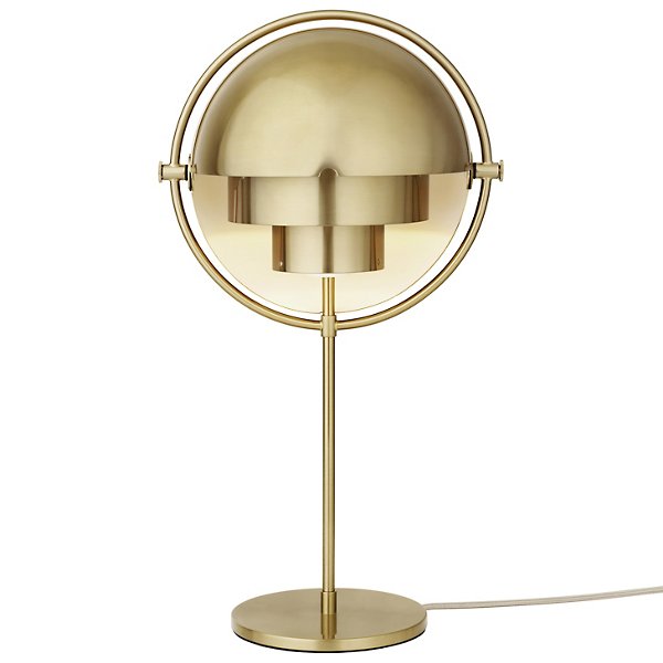 Brass globe deals table lamp